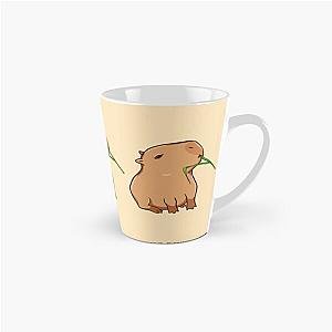 Capybara with a leaf, eat your greens! Tall Mug