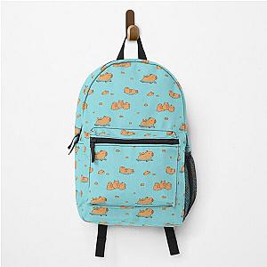 Capybara hot spring pattern swimming with oranges, yuzu Backpack