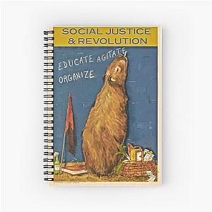 Revolutionary capybara Spiral Notebook