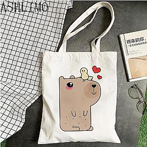 Kawaii Capybara Animal Cartoon Large Shopper Bag