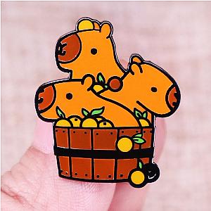 Capybara Hot Yuzu Citrus Bath Badge