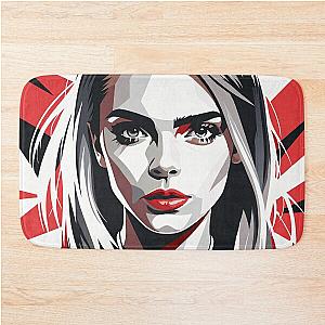 Cara Delevingne - Wall Art Bath Mat