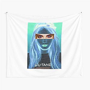 Cara Delevingne pencil portrait Tapestry