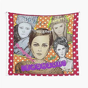 Supermodels Fashion Coco Rocha Twiggy Cara Delevingne Freja Beha Erichsen Tapestry
