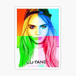 Cara Delevingne pencil portrait Sticker