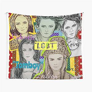 Love Wins - LGBT - Evan Rachel Wood Kristen Stewart Freja Beha Erichsen Lauren Jauregui Cara Delevingne Tapestry