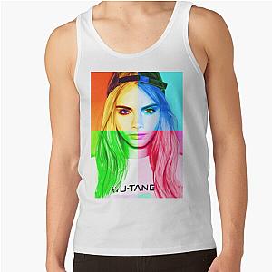 Cara Delevingne pencil portrait tank top