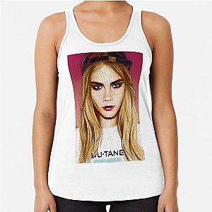 Cara Delevingne portrait Racerback Tank Top
