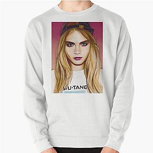 Cara Delevingne portrait Pullover Sweatshirt