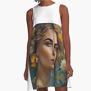 Cara Delevingne in A-Line Dress