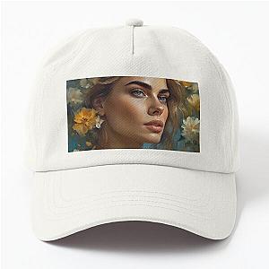 Cara Delevingne with flower hat