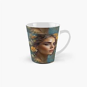 Cara Delevingne with a Tall Mug