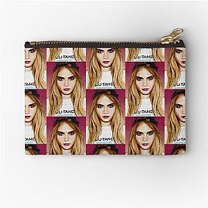 Cara Delevingne pencil portrait Zipper Pouch