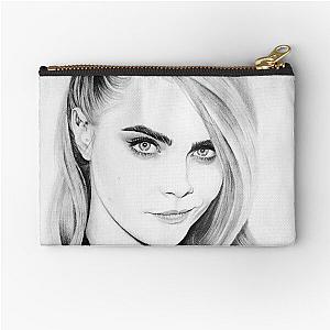 Cara Delevingne Pencil Portrait Zipper Pouch