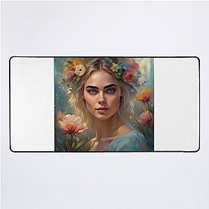 Spring time with Cara Delevingne Desk Mat