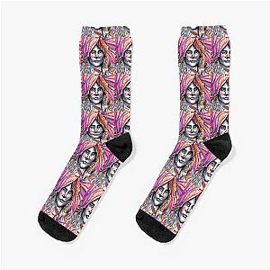 Cara Delevingne illustration by Susanne Margarete Lutz Socks