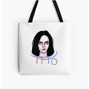 Watercolour Cara Delevingne by Derek Xie All Over Print Tote Bag