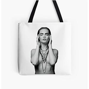 Cara Delevingne Over Print Tote Bag