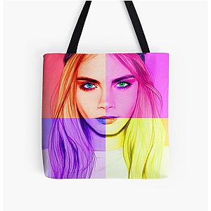 Cara Delevingne Pop sherbet All Over Print Tote Bag