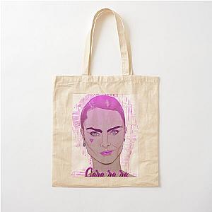 Cara Delevingne on pink Cotton Tote Bag