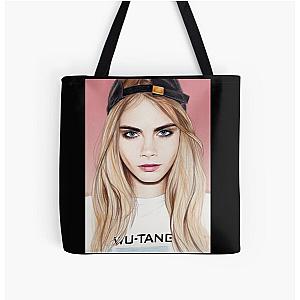Cara Delevingne All Over Print Tote Bag