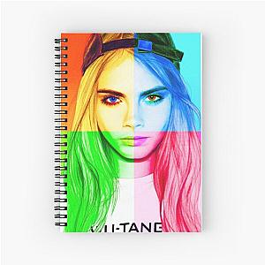 Cara Delevingne Portrait Spiral Notebook