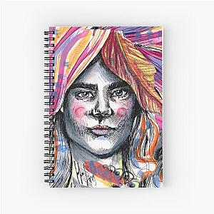 Cara Delevingne Illustration by Susanne Margarete Lutz Spiral Notebook