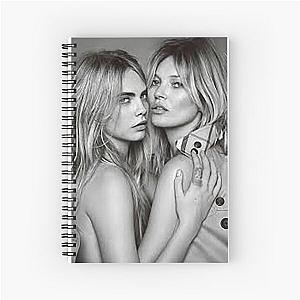 Cara Delevingne and Kate Moss Spiral Notebook