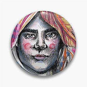 Cara Delevingne illustration by Susanne Lutz Pin