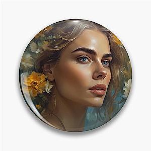 Cara Delevingne with flowers Pin