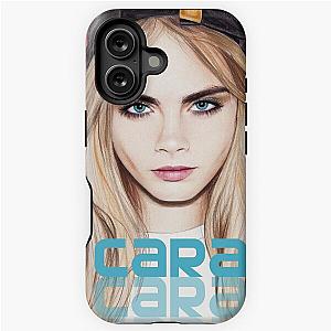 Cara Delevingne pencil portrait iPhone case