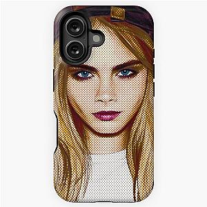 Cara Delevingne pencil portrait iPhone Tough Case