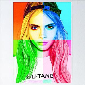 Cara Delevingne pencil portrait Poster