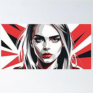 Cara Delevingne WallArt Attractive Poster