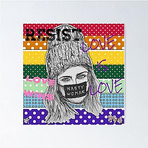 Cara Delevingne Love Is Love Poster