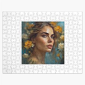 Cara Delevingne with Flowers Puzzle
