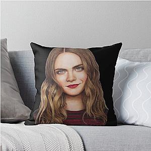 Cara Delevingne Throw Pillow