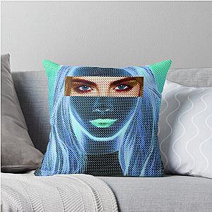Cara Delevingne Pencil Portrait Throw Pillow