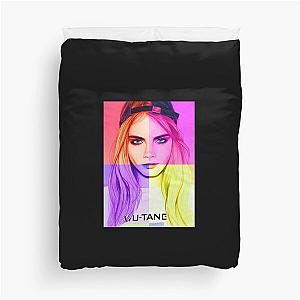 Cara Delevingne Pop Classic T-Shirt Duvet Cover