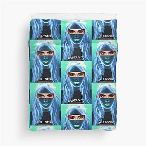 Cara Delevingne pencil portrait duvet cover