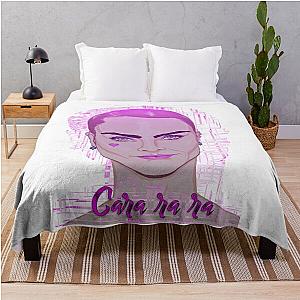 Cara Delevingne on Distorted Pink Throw Blanket