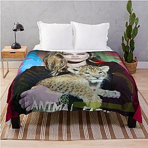 Cara Delevingne and Baby Lion Animal Fashion Throw Blanket