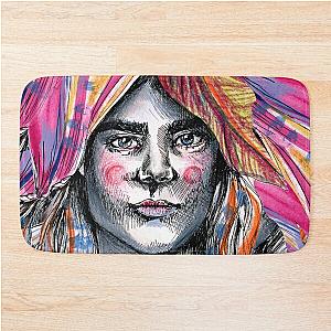 Cara Delevingne Illustration by Susanne Lutz Bath Mat