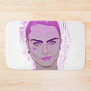 Cara Delevingne on Distorted Pink Bath Mat