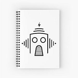 Minimal Caravan Palace Robot Spiral Notebook