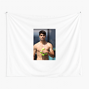 Carlos Alcaraz Wimbledon Champion Carlos Alcaraz Tapestries