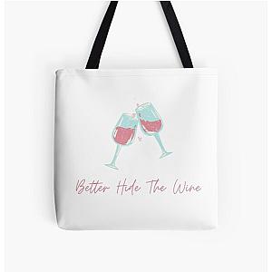 Carly Pearce Hide The Wine All Over Print Tote Bag