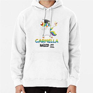 Carmella Nailed It Dabbing Unicorn Graduate College Pullover Hoodie