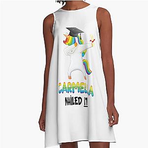 Carmella Nailed It Unicorn A-Line University Dress