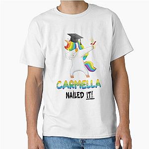 Carmella Nailed It Dabbing Unicorn Graduate College Classic T-Shirt
